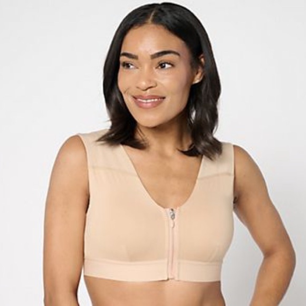 Tommie Copper Shoulder Bra in Sand Nude Size 2XL